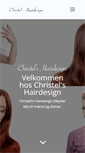 Mobile Screenshot of christelshairdesign.dk