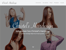 Tablet Screenshot of christelshairdesign.dk